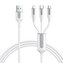USB cable Joyroom S-1T3066A15, 3 in 1, 66W/Cable 1,2m (white)