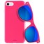 PURO Sunny Kit – sada pouzdra pro iPhone SE (2022/2020) / 8/7 + skládací sluneční brýle (růžové)