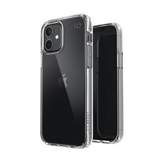 Speck Presidio Perfect-Clear - pouzdro pro iPhone 12 / iPhone 12 Pro s povrchovou úpravou MICROBAN (čiré)