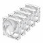 Computer Fan set Darkflash S100 5IN1 White