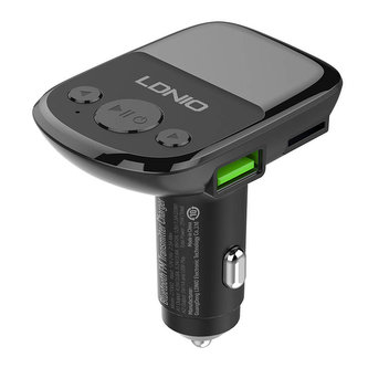 LDNIO Bluetooth C706Q, 2USB, AUX Transmiter FM + Lightning kabel
