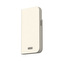 Moshi Overture MagSafe - kožené pouzdro 3 v 1 s flipovým krytem pro iPhone 15 Plus (Eggnog White)