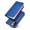 Pouzdro na magnetické karty pro iPhone 13 Pro Max Pouch Card Wallet Card Holder Blue