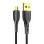 Kabel USB-Micro USB Vipfan Nano Gold X07, 3A, 1,2 m (černý)