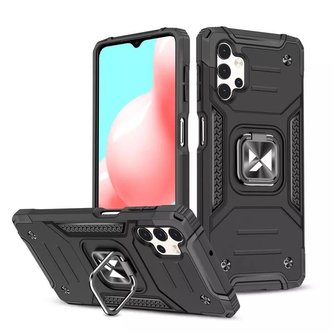 Wozinsky Ring Armor odolné hybridní pouzdro magnetický držák krytu pro Samsung Galaxy A23 černý