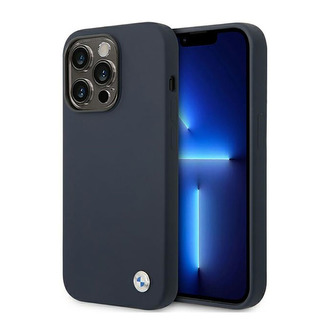 BMW Liquid Silicone Case Metal Logo - pouzdro pro iPhone 14 Pro (Navy Blue) BMW Liquid Silicone Case Metal Logo - pouzdro pro iPhone 14 Pro (Navy Blue)