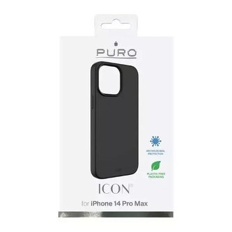 Etui Puro ICON kryt pro iPhone 14 Pro Max 6,7" černý/černý IPC14P67ICONBLK