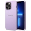 Guess Saffiano Metal Logo Stripes - pouzdro pro iPhone 14 Pro (Lilac)