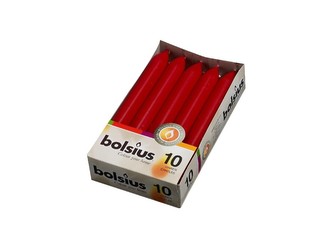 Bolsius Domácí 10ks 20x170 bordó svíčky RAL