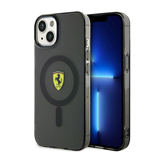 Ferrari Translucent MagSafe - pouzdro pro iPhone 14 Plus (černé) Ferrari Translucent MagSafe - pouzdro pro iPhone 14 Plus (černé)