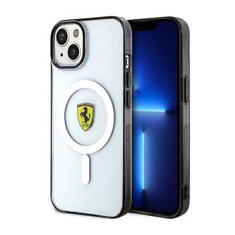 Ferrari Outline Magsafe - pouzdro pro iPhone 14 (průhledné) Ferrari Outline Magsafe - pouzdro pro iPhone 14 (průhledné)