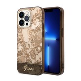 Guess Porcelain Collection - pouzdro pro iPhone 14 Pro (ochre)