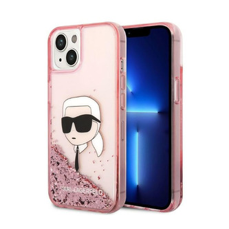 Karl Lagerfeld Liquid Glitter NFT Karl's Head - pouzdro pro iPhone 14 Plus (růžové) Karl Lagerfeld Liquid Glitter NFT Karl's Head - pouzdro pro iPhone 14 Plus (růžové)