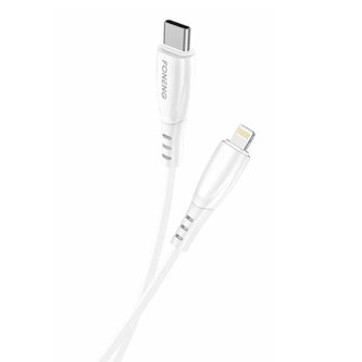 Kabel USB pro Lightning Foneng X75, 3A, 1m (bílý)