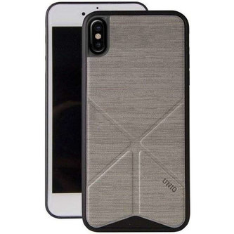 UNIQ pouzdro Transforma Ligne iPhone X / C šedá / popelavě šedá