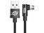 Baseus MVP Elbow kabel úhlový oboustranný micro USB 2m Black