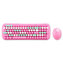 Bezdrátový set klávesnice + myš MOFII Candy XR 2.4G (růžová)