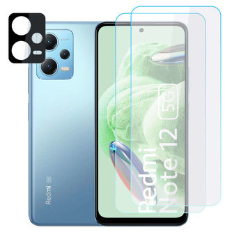 2x Tempered Glass Supreme Set Lens Glass pro Xiaomi Redmi Note 12 5G Clear