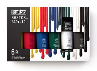 Sada akrylových barev Basics 6x118ml