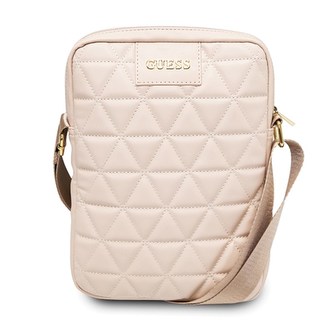 Guess Quilted Tablet Bag - 10" brašna na notebook / tablet (růžová)
