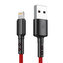 Kabel USB-Lightning Vipfan X02, 3A, 1,8 m (červený)