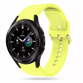 Gumový pásek Iconband pro Samsung Galaxy Watch 4/5/5 Pro (40/42/44/45/46 mm) žlutý