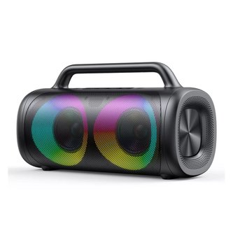 Bezdrátový bluetooth reproduktor Joyroom 5.1 s barevným LED osvětlením černá (JR-MW02)