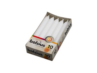 Bolsius Domácí 10ks 20x170 bílé svíčky RAL Bolsius Domácí 10ks 20x170 bílé svíčky RAL