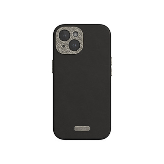 Moshi Napa MagSafe - Kožené pouzdro pro iPhone 15 (Midnight Black)