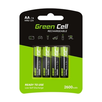 Zelený článek - 4x dobíjecí AA HR6 2600mAh