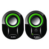 SVEN 290 Reproduktory, 5W USB (černá/zelená)