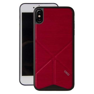 UNIQ obal Transforma Ligne iPhone X / Xs červený / ohnivě červený