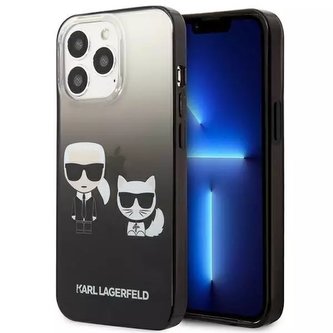 Karl Lagerfeld KLHCP13LTGKCK iPhone 13 Pro / 13 6,1" pevný obal černý/černý Gradient Ikonik Karl Karl Lagerfeld KLHCP13LTGKCK iPhone 13 Pro / 13 6,1" pevný obal černý/černý Gradient Ikonik Karl
