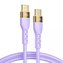 Joyroom Liquid Silicon USB Type C - USB Type C nabíjecí / datový kabel PD 100W 1,2m fialový (S-1250N18-10)