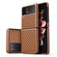 Kožené pouzdro Dux Ducis Venice pro Samsung Galaxy Z Flip 3 Genuine Leather Cover Brown
