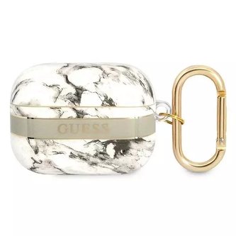 Guess GUAPHCHMAG kryt AirPods Pro szary/grey Marble Strap Collection