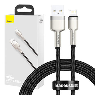 USB kabel pro Lightning Baseus Cafule, 2,4A, 1m (černý)