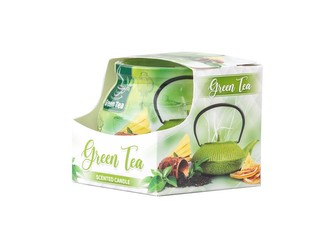 Sklo Dekor 80 x 72 mm Green tea vonná svíčka