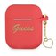 Guess GUA2LSCHSR kryt AirPods czerwony/červený Silikonový Charm Heart Collection