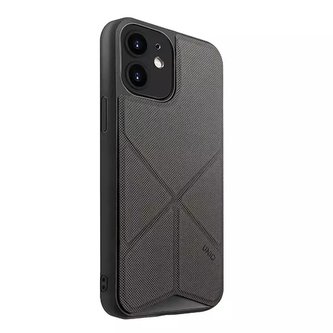 Pouzdro UNIQ Transforma pro iPhone 12 mini 5,4" šedé/uhlově šedé