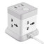 Power strip XO WL20 4x AC sockets, 1x USB-C, 2x USB-A, 2500W (white)