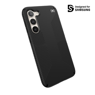 Speck Presidio2 Grip - protiskluzové pouzdro pro Samsung Galaxy S23+ (Black/Black/White)