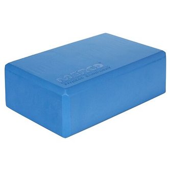 Yoga Block kostka na jógu modrá výška/ šířka 7,5 cm