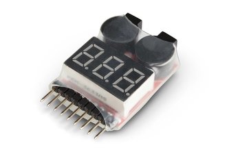Digitální měřič napětí 2-8S Lipo alarm