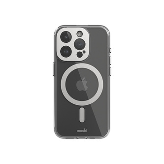 Moshi iGlaze MagSafe - pouzdro pro iPhone 15 Pro (Luna Silver)
