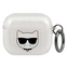 Karl Lagerfeld Choupette Head Glitter - pouzdro na AirPods 3 (stříbrné)