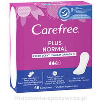 Carefree Plus Slipová vložka Normal Fresh Scent 56 ks pro ženy