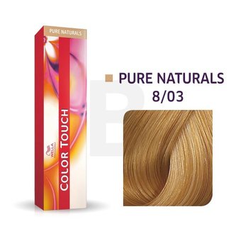 Wella Professionals Color Touch Pure Naturals profesionální demi-permanentní barva na vlasy s multi-dimenzionálním efektem 8/03 60 ml
