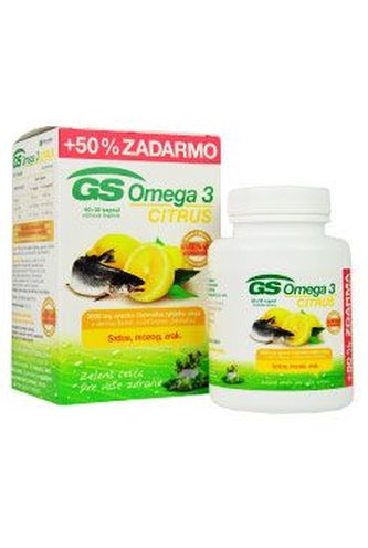 GS Omega 3 Citrus +D3 60cps