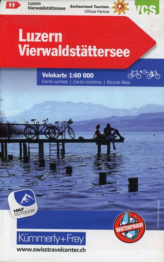 Schweiz Velokarte 11 Luzern - Vierwaldstätter See 1 : 60 000